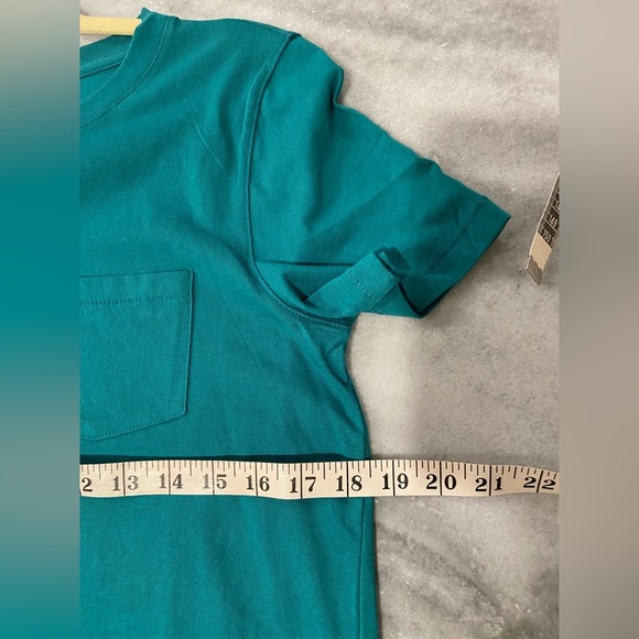 NWOT J. Crew Essentials Size S Teal Blue Cotton Crew Neck Tee Shirt - Picture 9 of 11